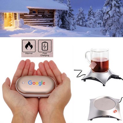 iBank ® Hand Warmer + 5200mAh Power Bank Charger + Cup Warmer (Gold)