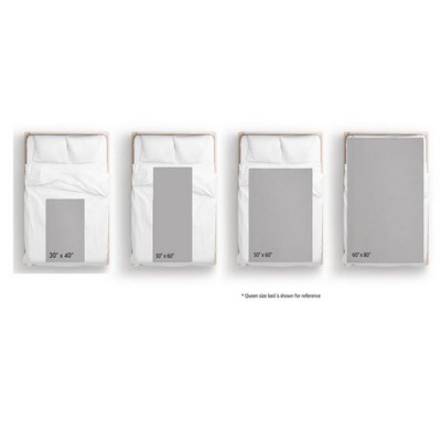 Ultra Soft and Smooth Microfleece White Baby Blanket (30"x40"), Blank Only