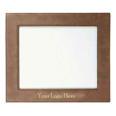 8X10 Dark Brown Leatherette Picture Frame