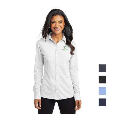 Port Authority® Women's Dimension Knit Dress Shirt