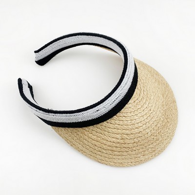 Paper Straw Visor Cap