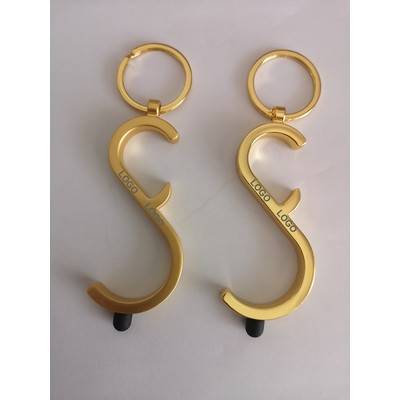 S Shaped Anti-Germ Key With Screen Touch