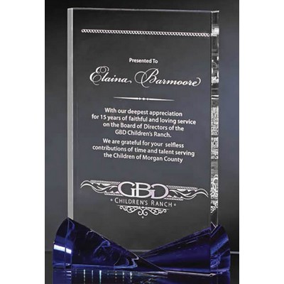 Clear Crystal panel with Bowtie accents