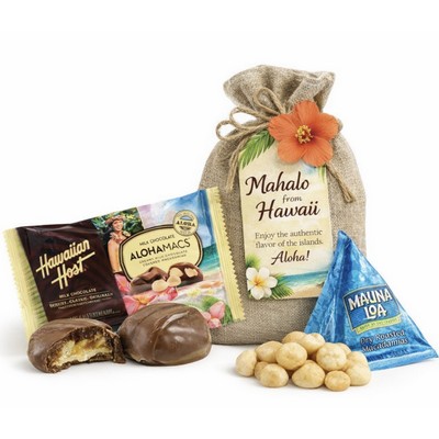Mahalo from Hawaii Gift Set with Jute Bag & Island Treats