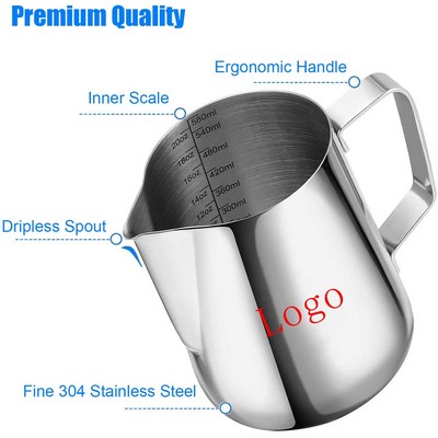 20 Oz Professional Stainless Steel Milk Frothing Pitcher for Latte Art