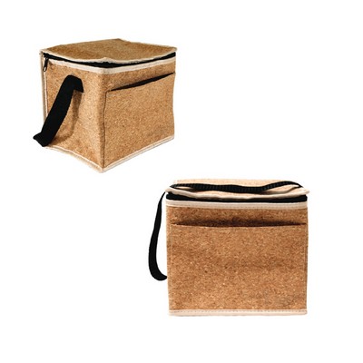 Cork Aluminum Foam Insulated Cooler Bag with Webbed Handle