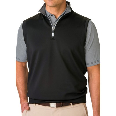 ¼ Zip Fairway & Greene Men's Tech Solid Vest