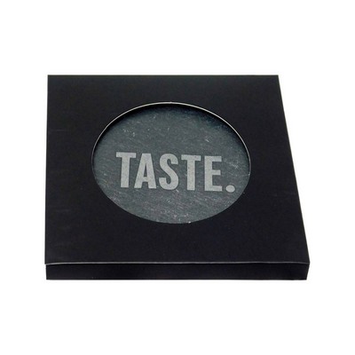 Black Slate Stone Coaster