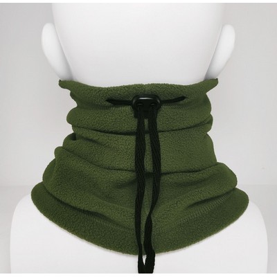 Soft Neck Warmer Gaiter with Adjustable Drawstrings