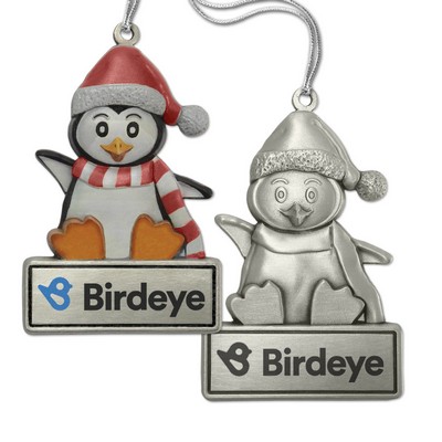 Retail Design Ornament - Penguin (Full Size Pewter)