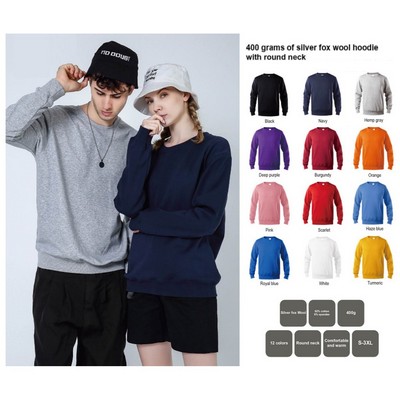 Unisex Stock Heavyweight Crew Neck Sweatshirt - 400 GSM