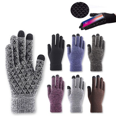 Touch Screen Gloves with Anti-Slip Silicone