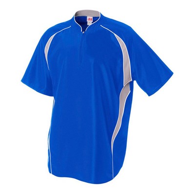A4 Inc 1/4 Zip Batting Jacket