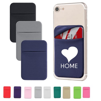 Stretchy Lycra Phone Wallet Stick Card Holder