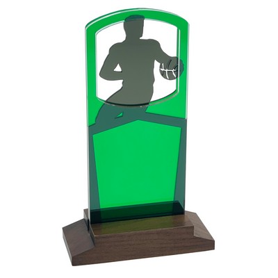 Basketball – Men's Award Natural Wood Base