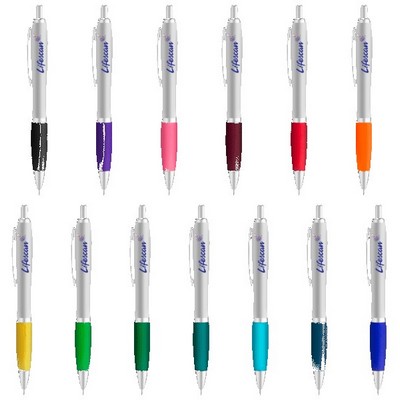 Curvaceous Silver Matte Gel Pen