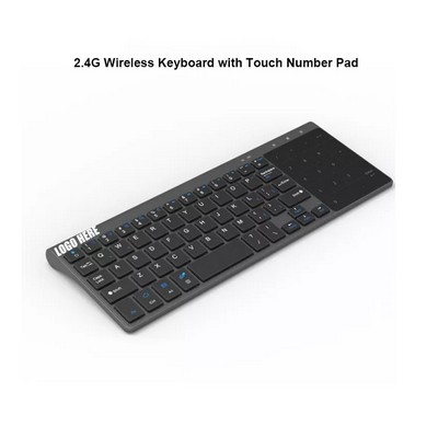 Wireless Mini Keyboard w/Touchpad