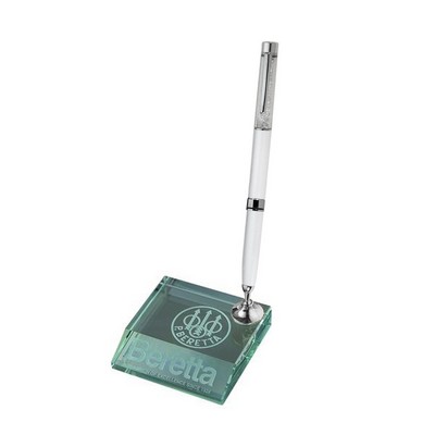 Jade Glass - White Pen Set