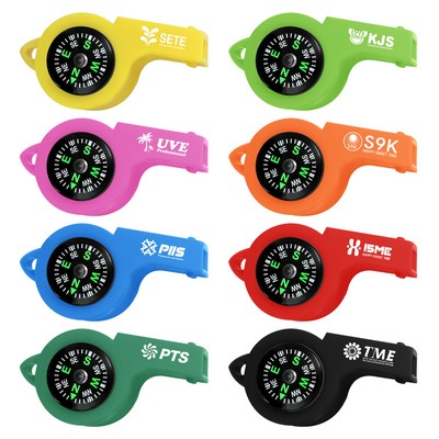 2" 1 Emergency Whistles with Compass