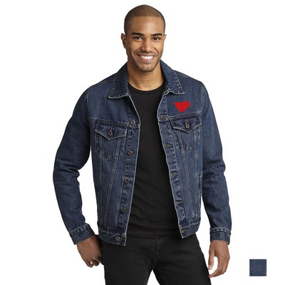 Port Authority® Denim Embroidered Jacket