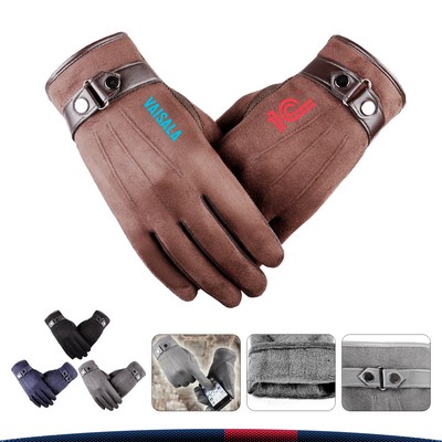 Suede Touch Screen Gloves