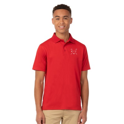 Zorrel® Paseo Syntrel™ Men's Dot Stripe Polo Shirt