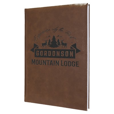 Leatherette Journal with Lined Notepad