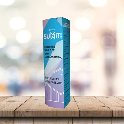 USA Made Tall Tri-Fold Table Tent Sign (11.25"W x 11.75"H)