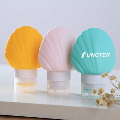 3 OZ Silicone Travel Split Bottles, Leak Proof Refillable Portable Squeeze Empty Accessories