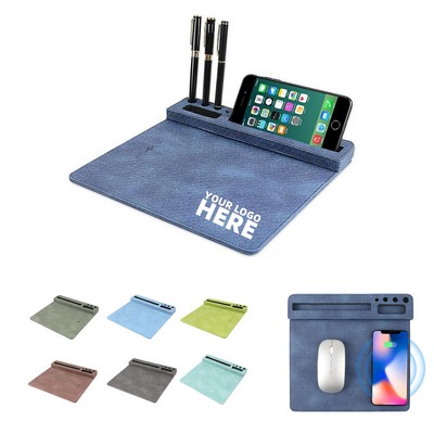 Mouse Mat With Wireless Charger