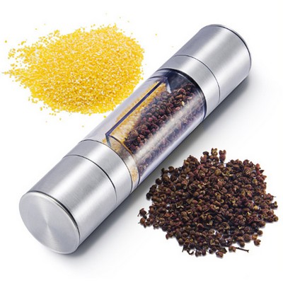 2-in-1 Acrylic Plastic Manual Salt & Pepper Grinder