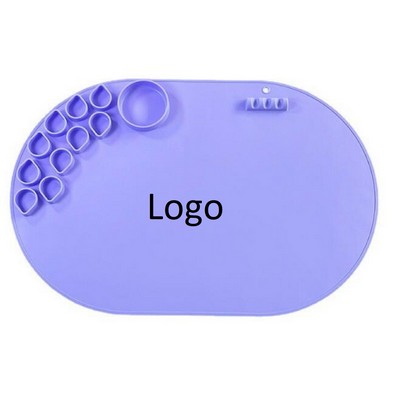 Oval Silicone Painting Mat for Kids