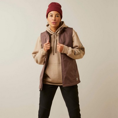 Ariat® Women's Peppercorn Brown Rebar® DuraCanvas™ Insulated Vest