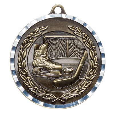 Hockey Diamond Cut Medal