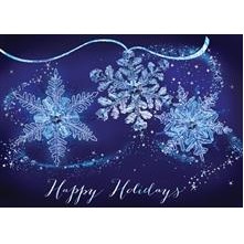 Glittering Snowflake Trio