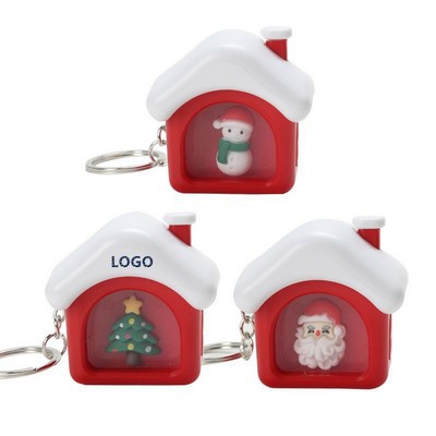 LED Christmas Keychain