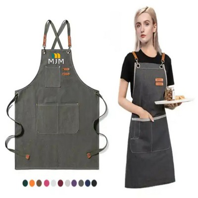 Kitchen Apron with Cross Back Straps