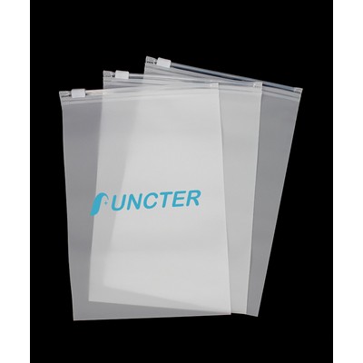 13 x 18" Matte Frosted Storage Bag Waterproof Zip-Lock Seal Storage Bag Makeup Packing Pouch