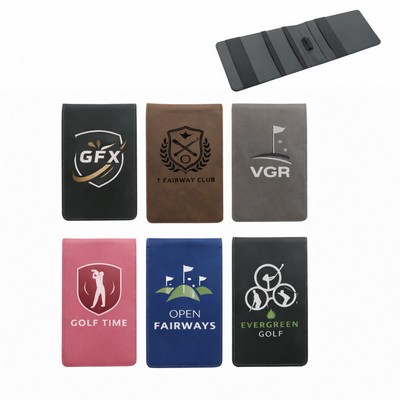Leather Golf Scorecard Holder
