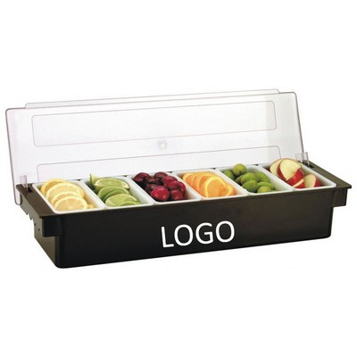 Black ABS Condiment Caddy (19.6"x6.2"x3.5")