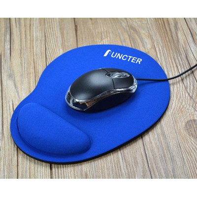 9.1 x 7.1" Ergonomic Mouse Pad Wrist Rest Support w/ Nonslip Base