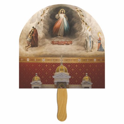 Ascension Scene Hand Fan Stock Graphic