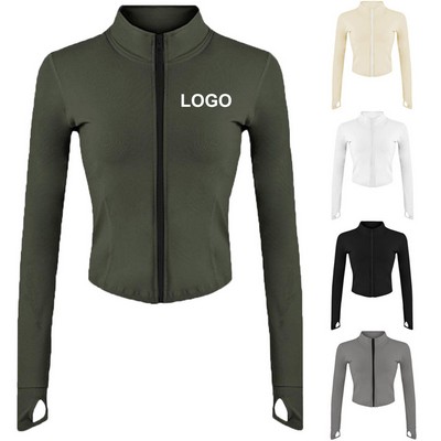 Women's Lightweight Full Zip Running Track Jacket