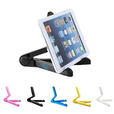 Foldable Mobile Phone Stand w/Triangular Bracket