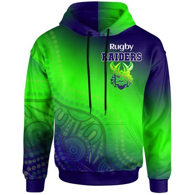 75D Milk Silk Fluorescent Digital Print Men's Pullover Hoodie w/ Pocket - 7.4 oz