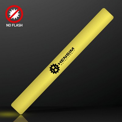 Yellow Steady Light Cheer Sticks, No Flash 16" - PRINTED