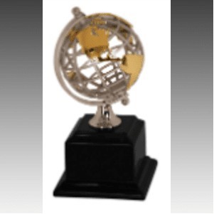 Globe with Piano Finish Base