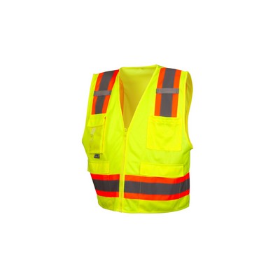 Pyramex RVZ24CP Clear Pocket Hi-Vis Safety Vest