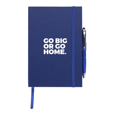 Good Value™ Color Edge Journal with Metallic Stylus Pen