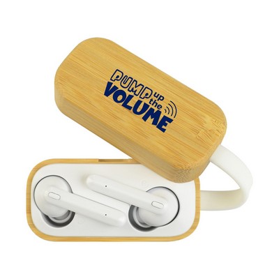 Good Value™ Truly Wireless Earbuds with Bamboo Charging Case